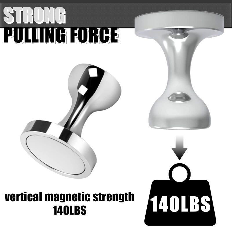 MHDMAG Coat Magnetic Hooks Heavy Duty Magnet Hanger, Magnet Hooks with Rare Earth Neodymium for Home, Office, Workplace or Traveling. Pack of 2. - Image 3